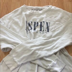 Harlow Blue and White Pajama Set Intimates Sleepwear